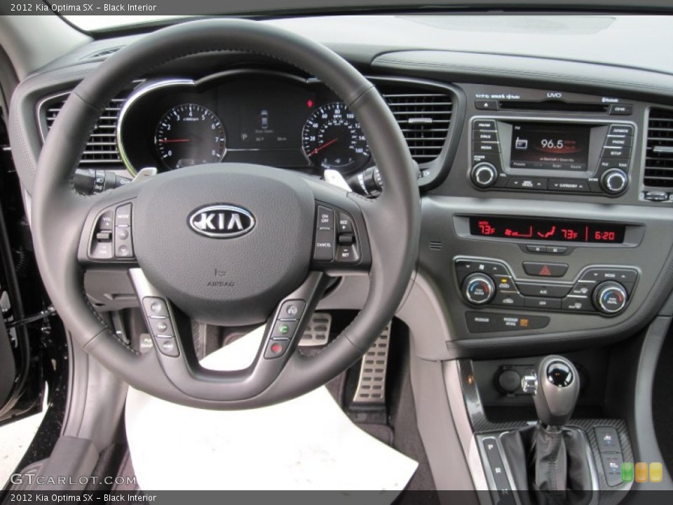 Black Interior Dashboard for the 2012 Kia Optima SX #55442527