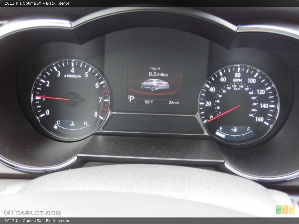 Black Interior Gauges for the 2012 Kia Optima SX #55442533