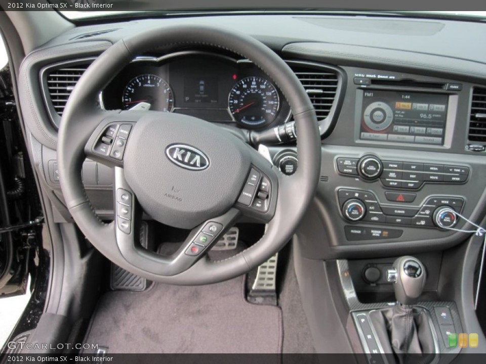 Black Interior Dashboard for the 2012 Kia Optima SX #55442590