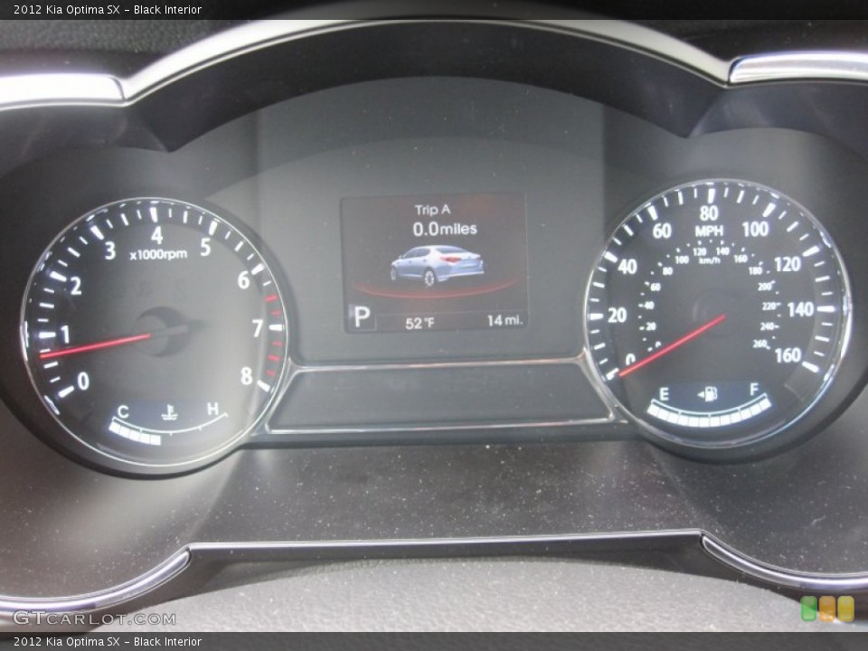 Black Interior Gauges for the 2012 Kia Optima SX #55442596