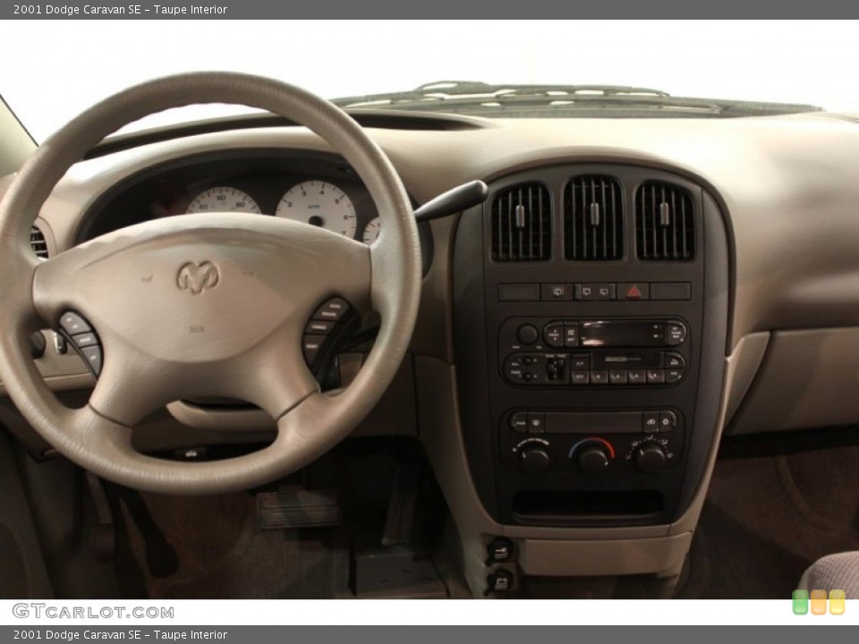 Taupe Interior Dashboard for the 2001 Dodge Caravan SE #55443101
