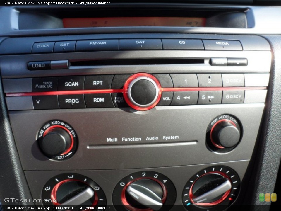 Gray/Black Interior Controls for the 2007 Mazda MAZDA3 s Sport Hatchback #55443466
