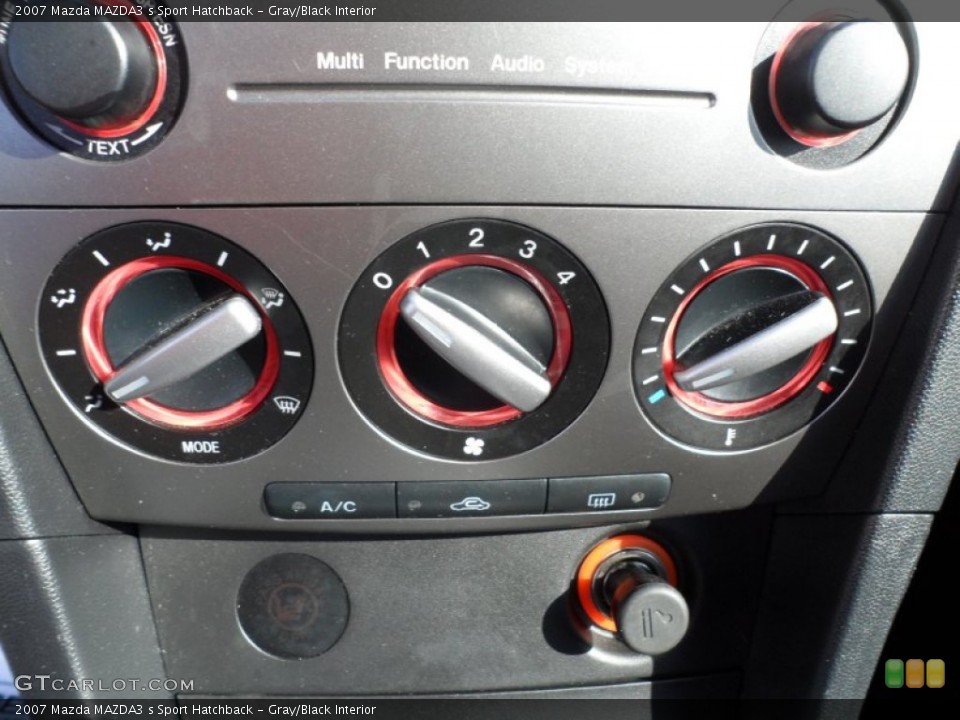 Gray/Black Interior Controls for the 2007 Mazda MAZDA3 s Sport Hatchback #55443472