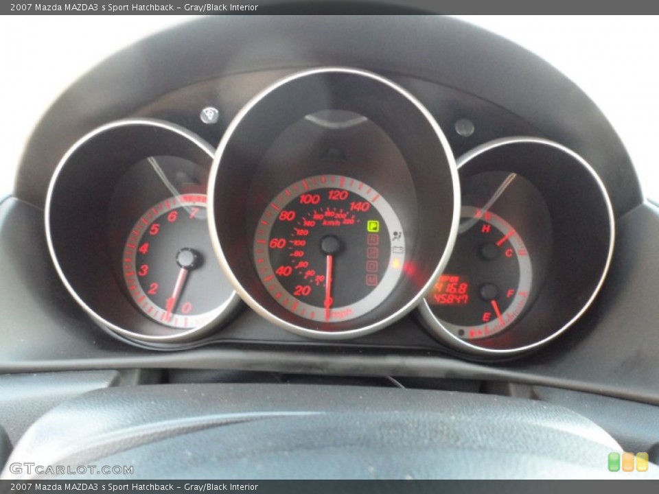 Gray/Black Interior Gauges for the 2007 Mazda MAZDA3 s Sport Hatchback #55443490
