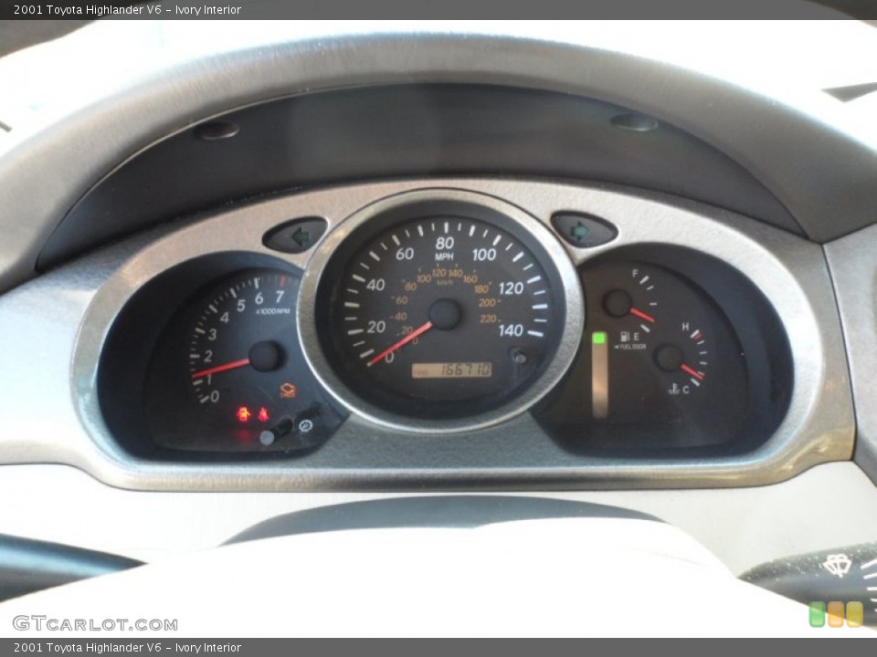Ivory Interior Gauges for the 2001 Toyota Highlander V6 #55444816