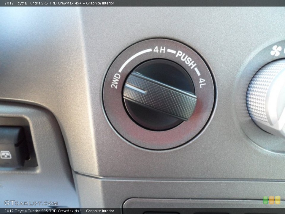 Graphite Interior Controls for the 2012 Toyota Tundra SR5 TRD CrewMax 4x4 #55445029