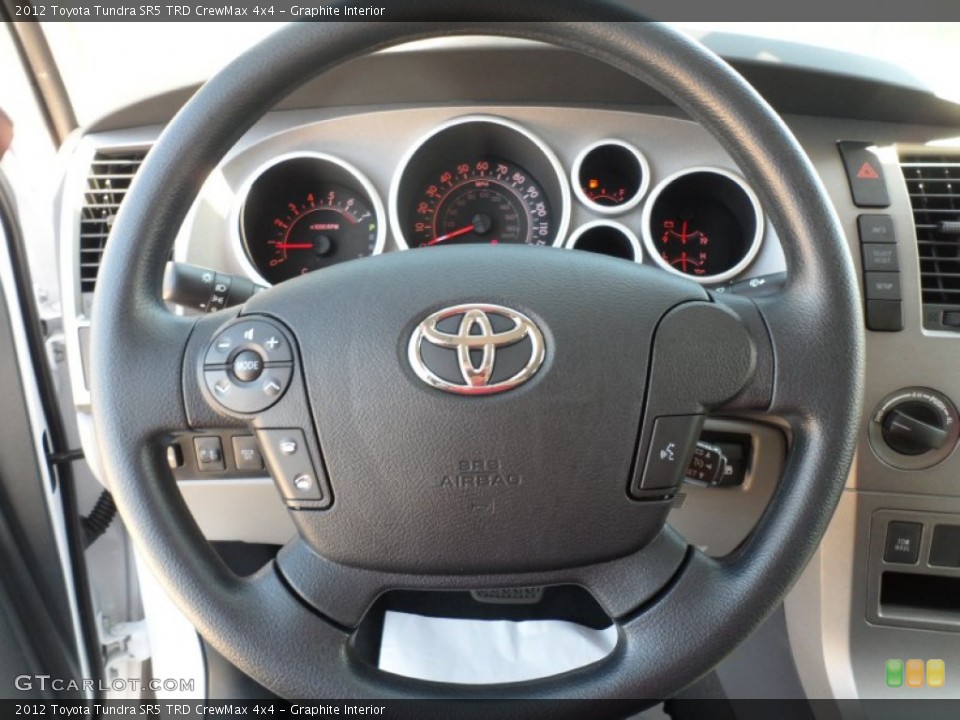 Graphite Interior Steering Wheel for the 2012 Toyota Tundra SR5 TRD CrewMax 4x4 #55445041