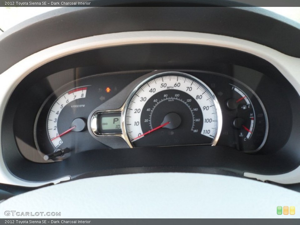 Dark Charcoal Interior Gauges for the 2012 Toyota Sienna SE #55445275