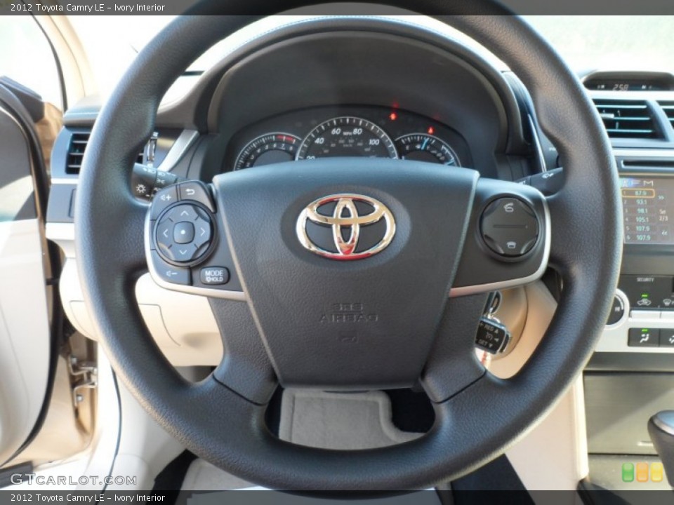 Ivory Interior Steering Wheel for the 2012 Toyota Camry LE #55445473