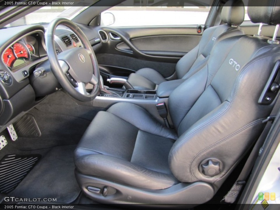 Black Interior Photo for the 2005 Pontiac GTO Coupe #55446863