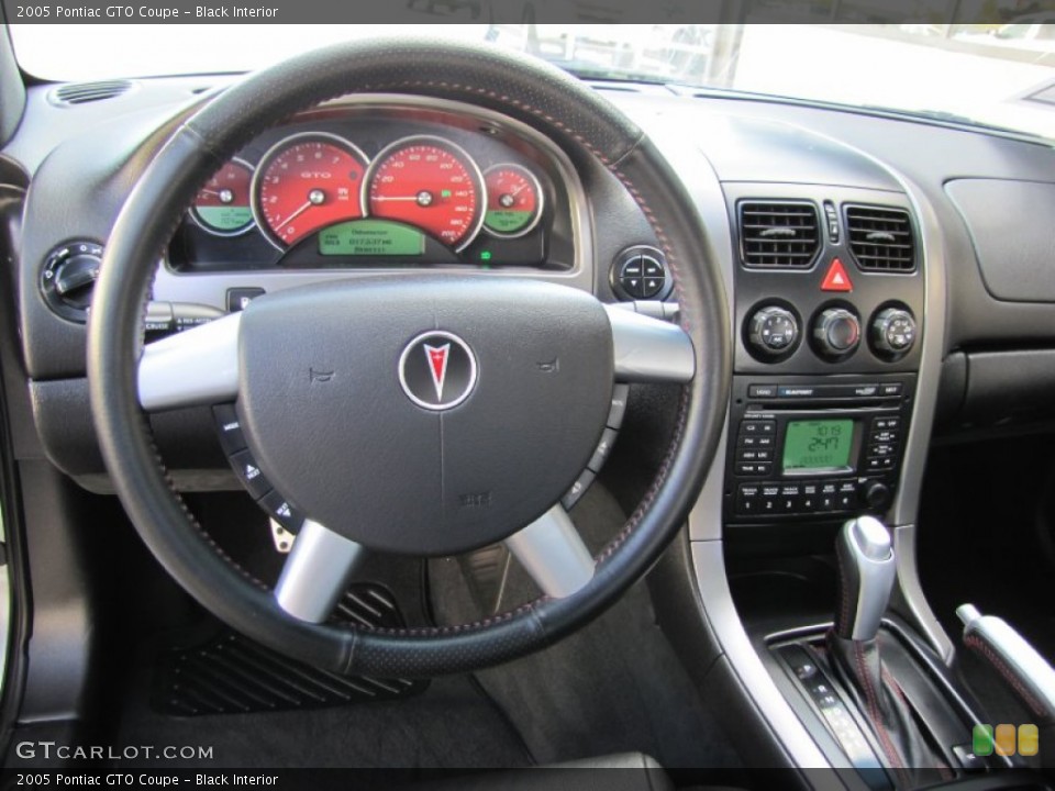 Black Interior Dashboard for the 2005 Pontiac GTO Coupe #55446878