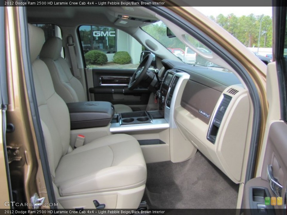 Light Pebble Beige/Bark Brown Interior Photo for the 2012 Dodge Ram 2500 HD Laramie Crew Cab 4x4 #55448606