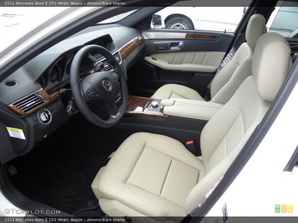 Almond/Black Interior Photo for the 2011 Mercedes-Benz E 350 4Matic Wagon #55450750