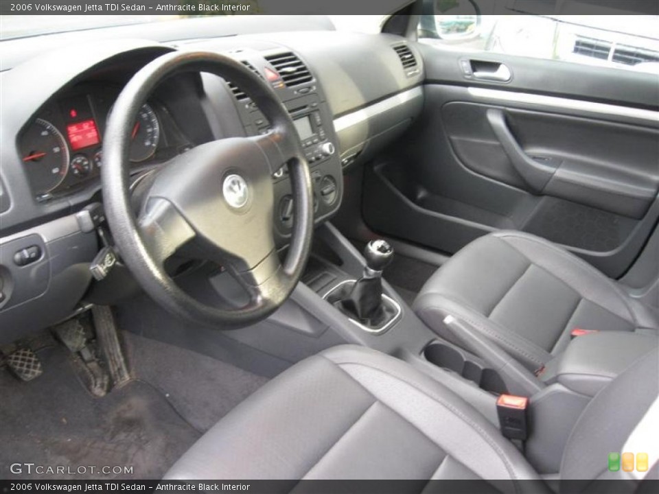 Anthracite Black Interior Photo for the 2006 Volkswagen Jetta TDI Sedan #55451552