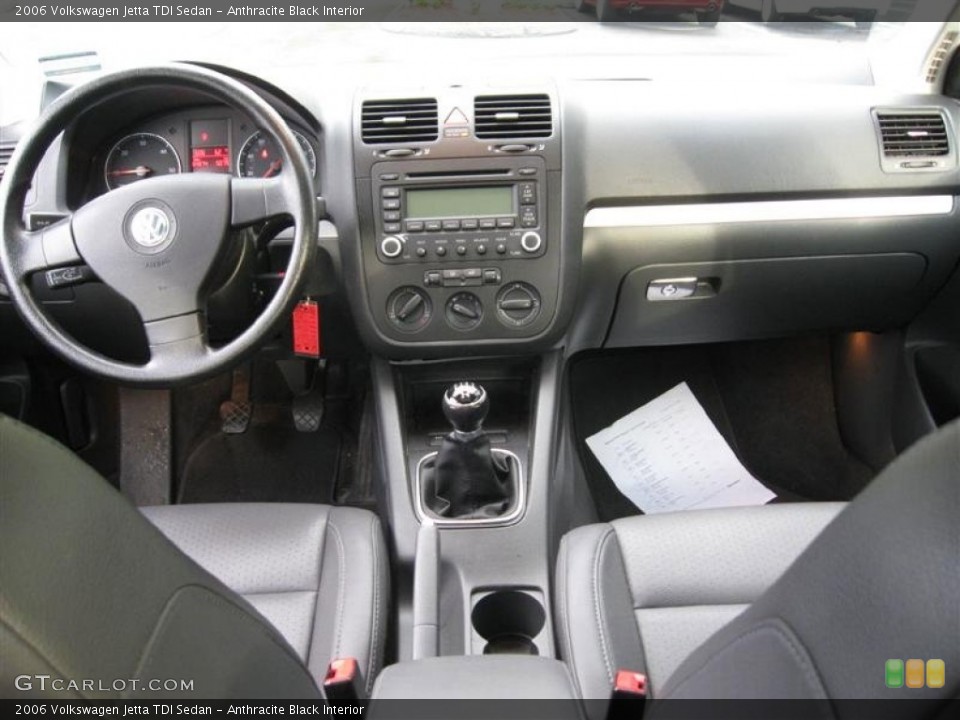 Anthracite Black Interior Dashboard for the 2006 Volkswagen Jetta TDI Sedan #55451561