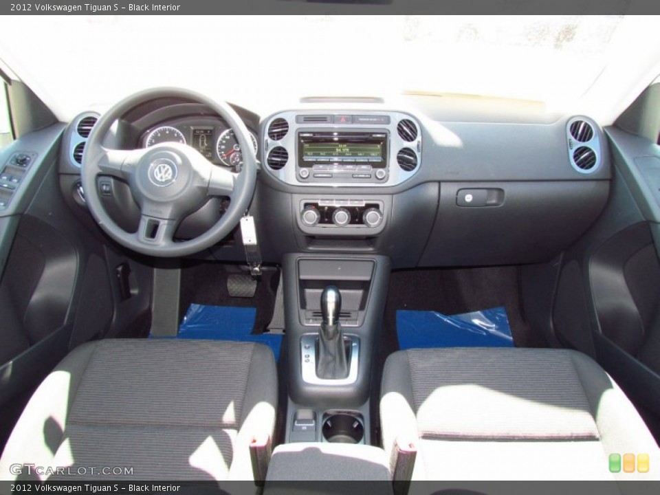 Black Interior Dashboard for the 2012 Volkswagen Tiguan S #55452505