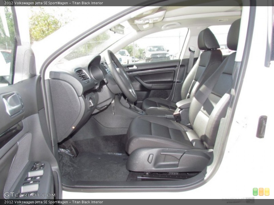 Titan Black Interior Photo for the 2012 Volkswagen Jetta SE SportWagen #55452662