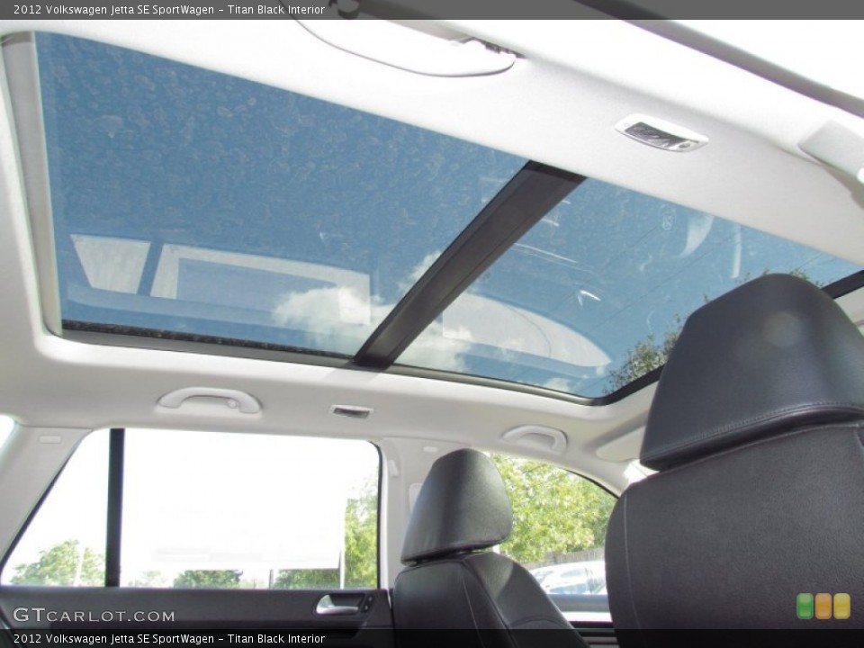 Titan Black Interior Sunroof for the 2012 Volkswagen Jetta SE SportWagen #55452686