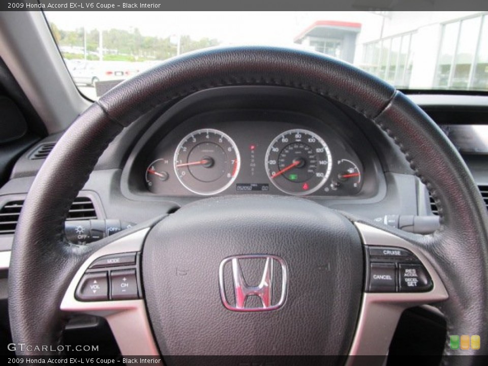 Black Interior Gauges for the 2009 Honda Accord EX-L V6 Coupe #55452902