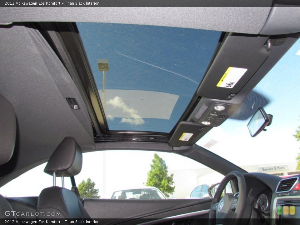Titan Black Interior Sunroof for the 2012 Volkswagen Eos Komfort #55453019