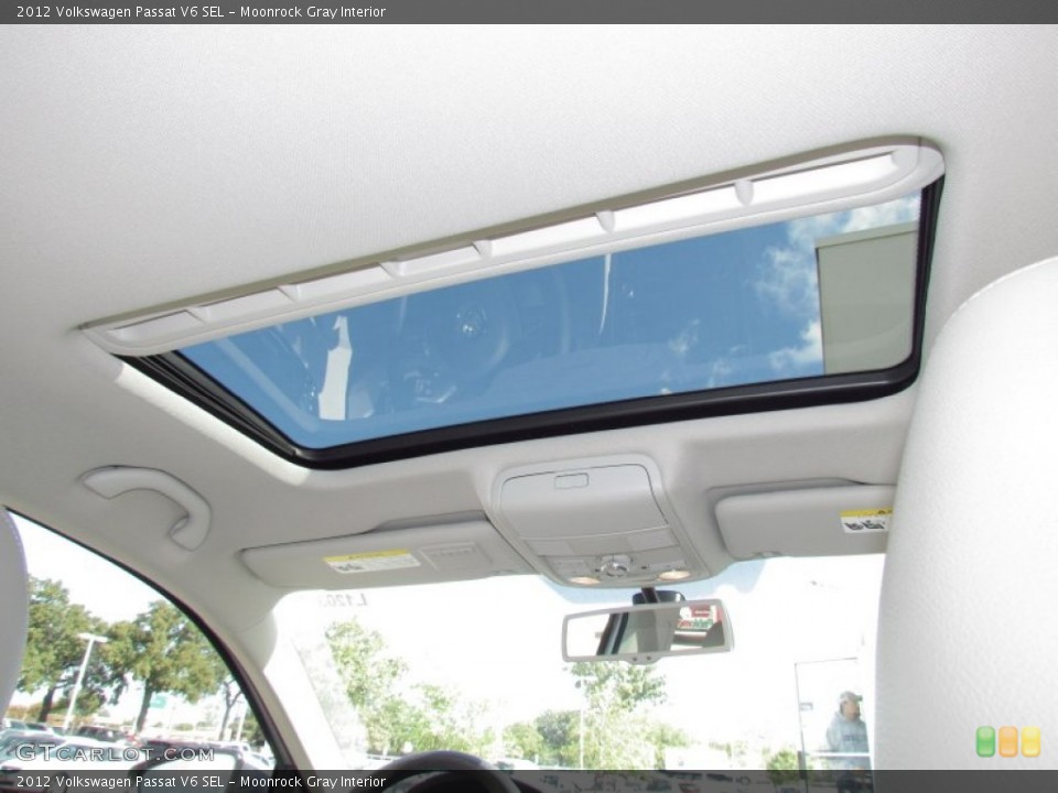Moonrock Gray Interior Sunroof for the 2012 Volkswagen Passat V6 SEL #55453625