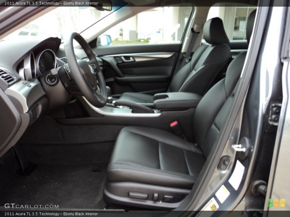 Ebony Black Interior Photo for the 2011 Acura TL 3.5 Technology #55454102