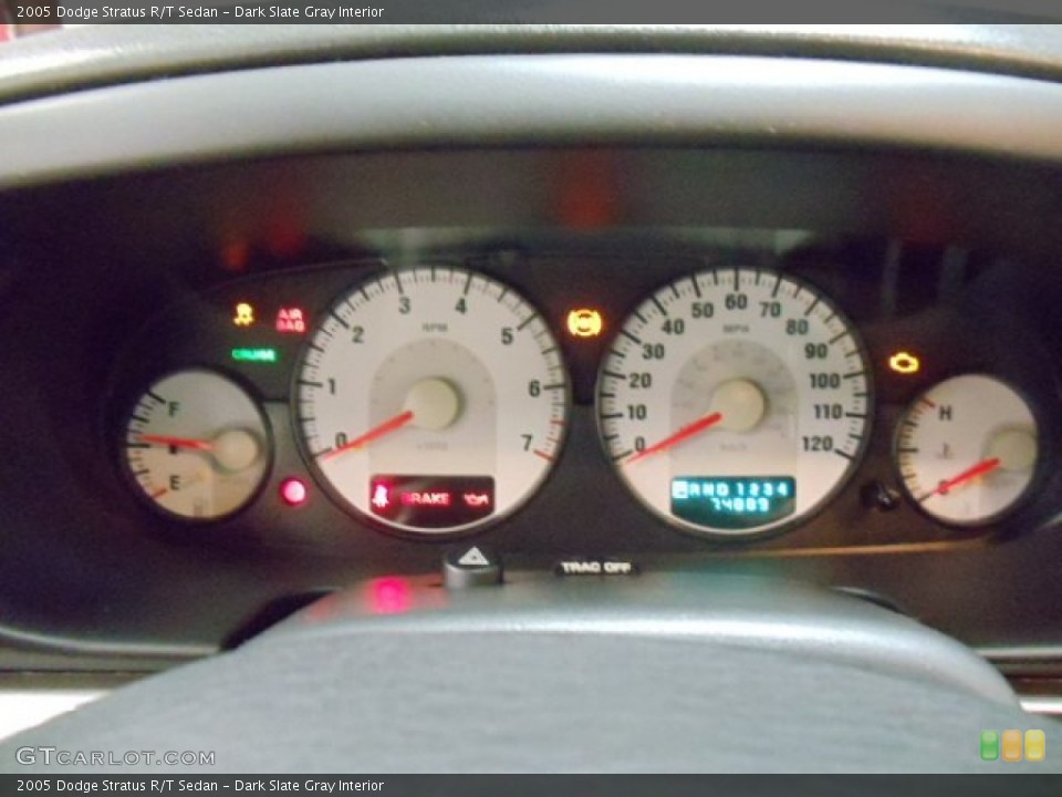 Dark Slate Gray Interior Gauges for the 2005 Dodge Stratus R/T Sedan #55455137