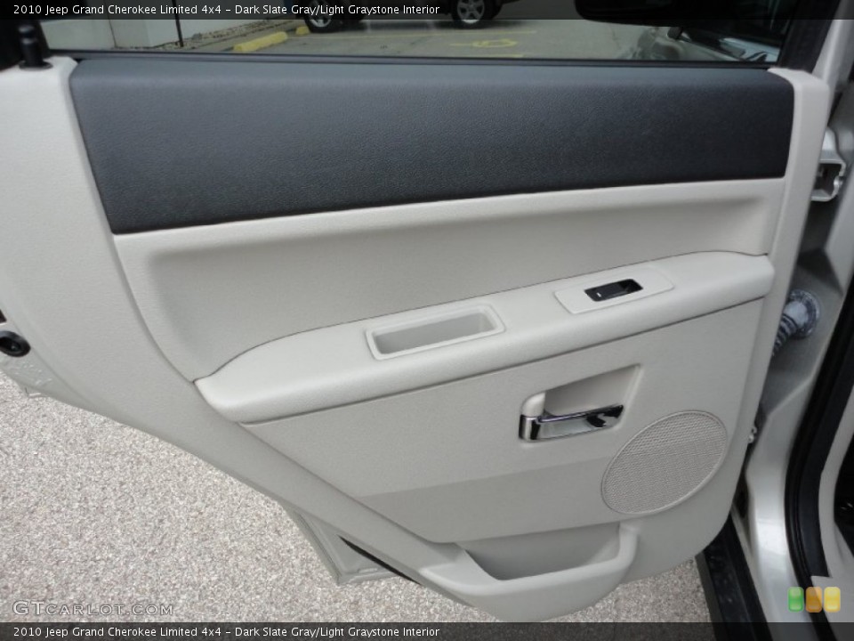 Dark Slate Gray/Light Graystone Interior Door Panel for the 2010 Jeep Grand Cherokee Limited 4x4 #55455964