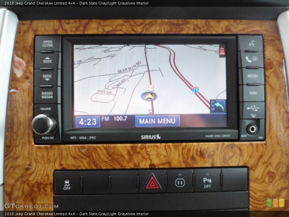 Dark Slate Gray/Light Graystone Interior Navigation for the 2010 Jeep Grand Cherokee Limited 4x4 #55455992