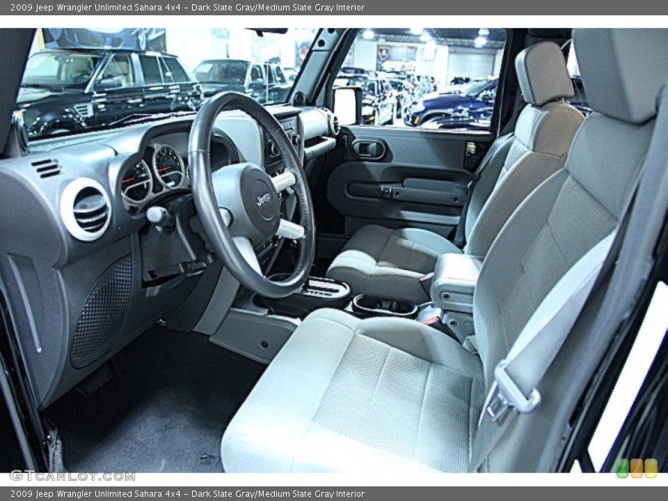 Dark Slate Gray/Medium Slate Gray Interior Photo for the 2009 Jeep Wrangler Unlimited Sahara 4x4 #55456568