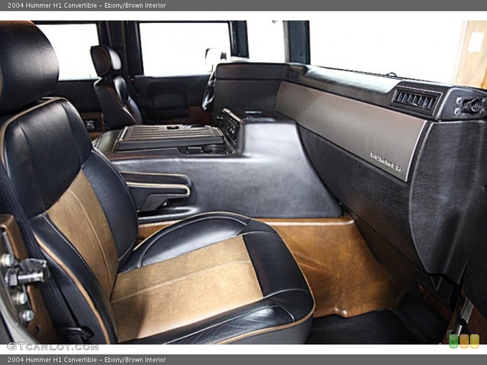 Ebony/Brown Interior Photo for the 2004 Hummer H1 Convertible #55457090
