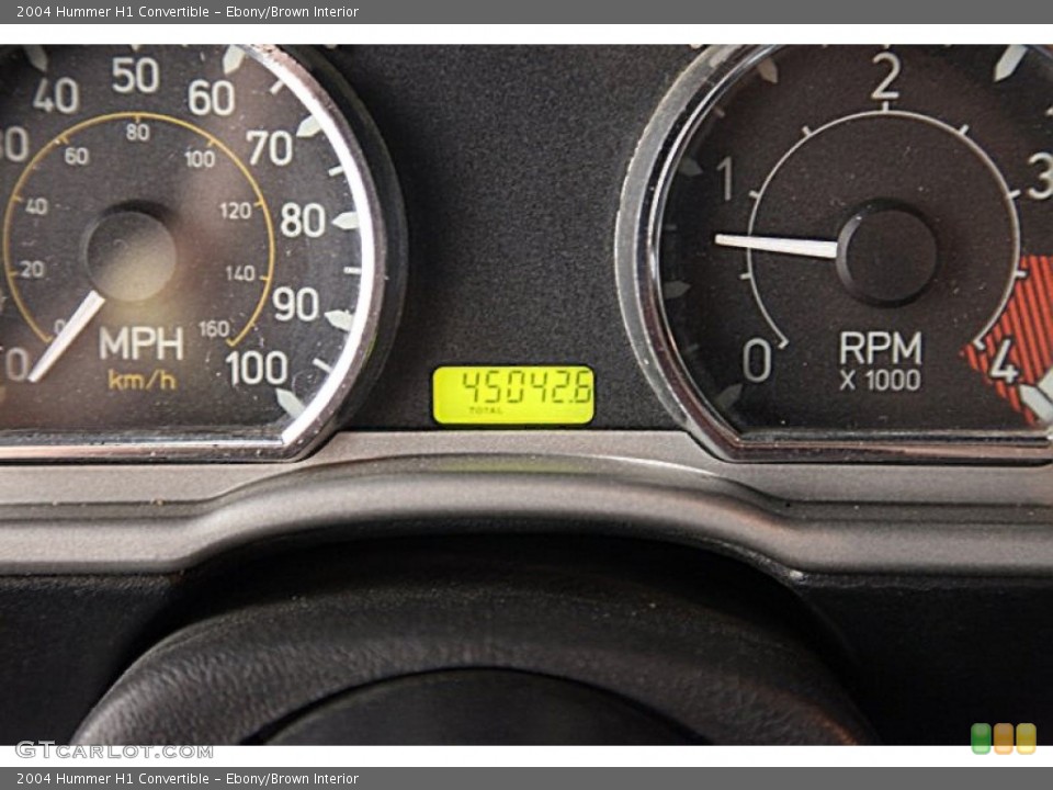 Ebony/Brown Interior Gauges for the 2004 Hummer H1 Convertible #55457120