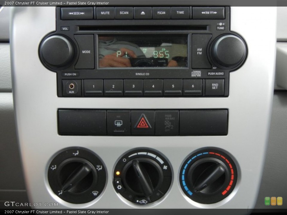 Pastel Slate Gray Interior Controls for the 2007 Chrysler PT Cruiser Limited #55457819