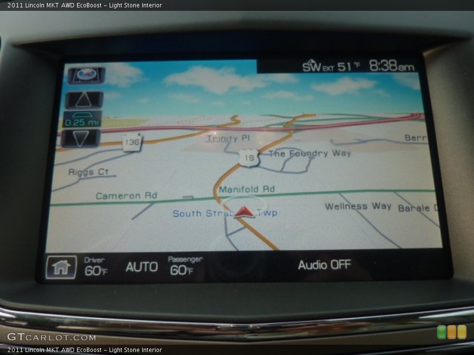 Light Stone Interior Navigation for the 2011 Lincoln MKT AWD EcoBoost #55458167
