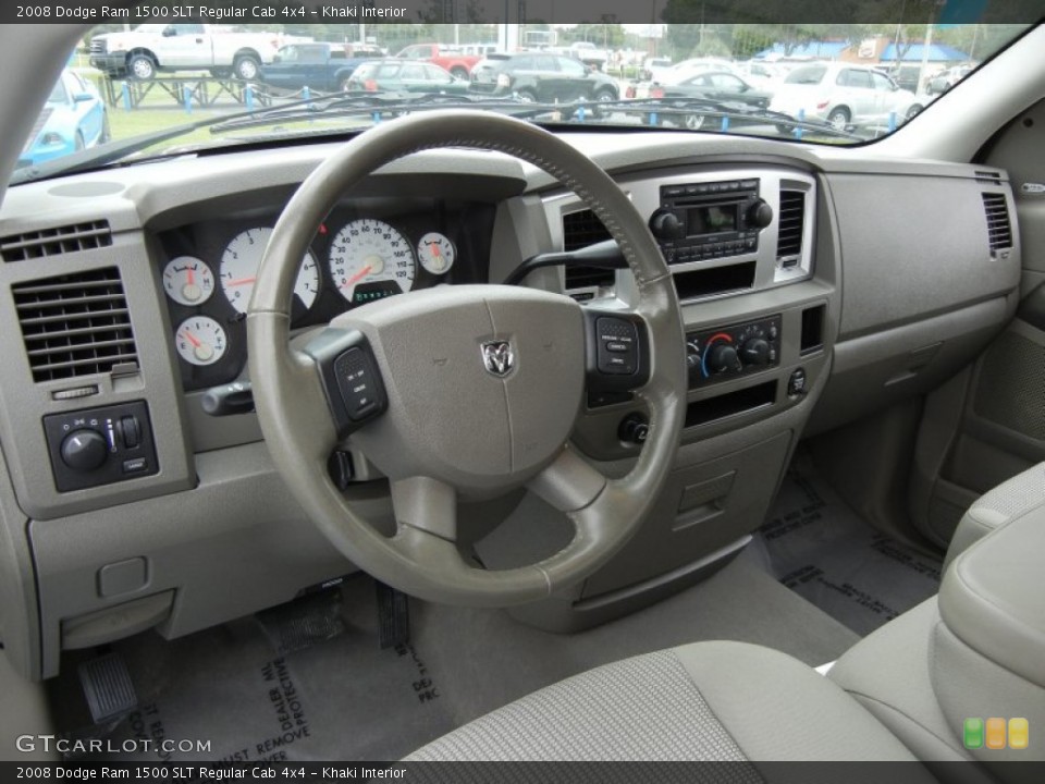 Khaki Interior Dashboard for the 2008 Dodge Ram 1500 SLT Regular Cab 4x4 #55459526