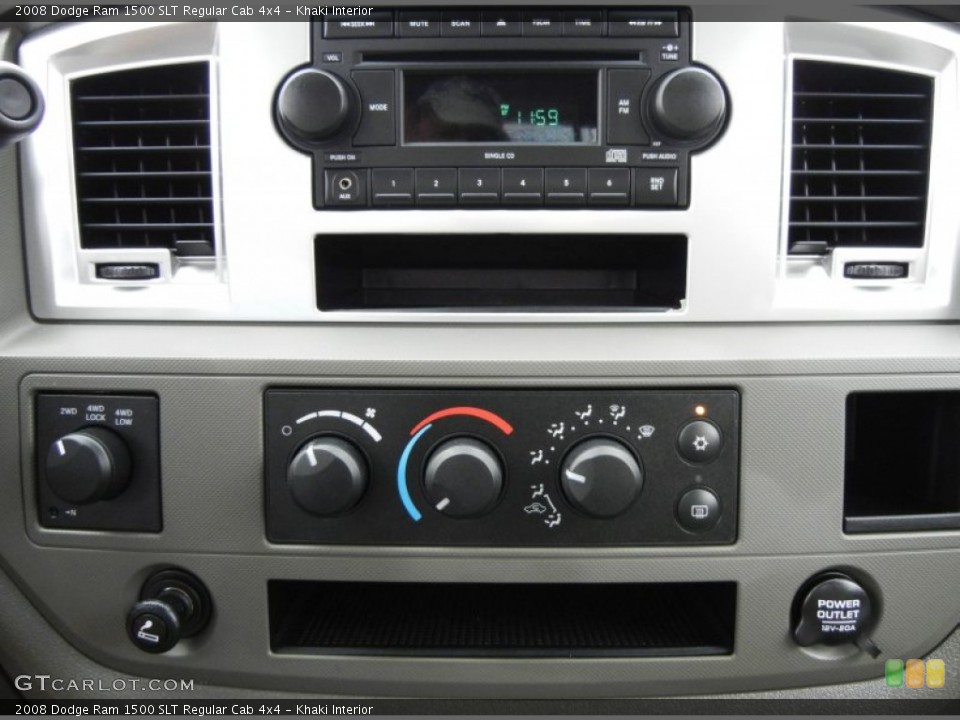 Khaki Interior Controls for the 2008 Dodge Ram 1500 SLT Regular Cab 4x4 #55459552
