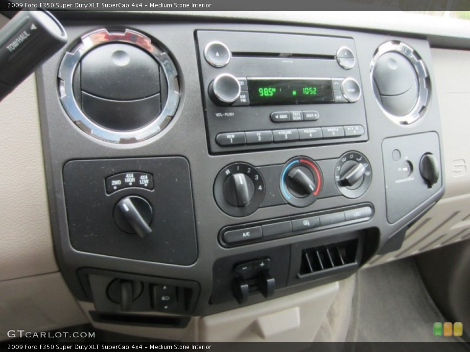 Medium Stone Interior Controls for the 2009 Ford F350 Super Duty XLT SuperCab 4x4 #55460684