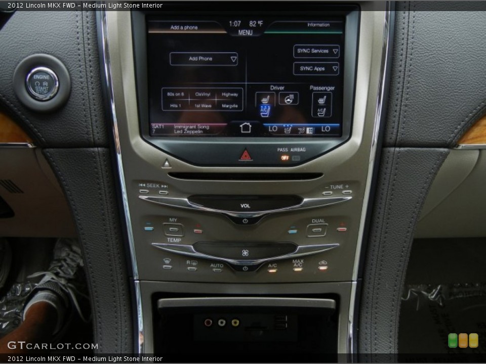 Medium Light Stone Interior Controls for the 2012 Lincoln MKX FWD #55460909