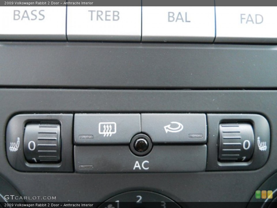 Anthracite Interior Controls for the 2009 Volkswagen Rabbit 2 Door #55461428