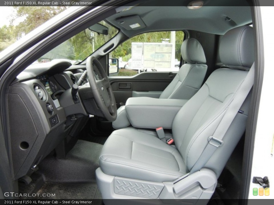 Steel Gray Interior Photo for the 2011 Ford F150 XL Regular Cab #55461434