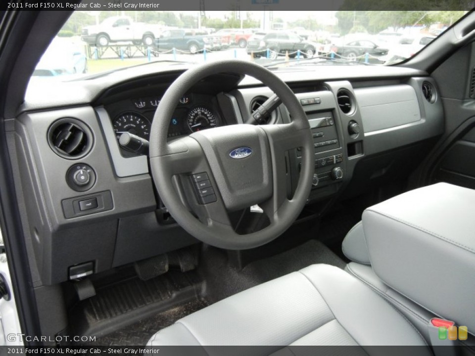 Steel Gray Interior Dashboard for the 2011 Ford F150 XL Regular Cab #55461440