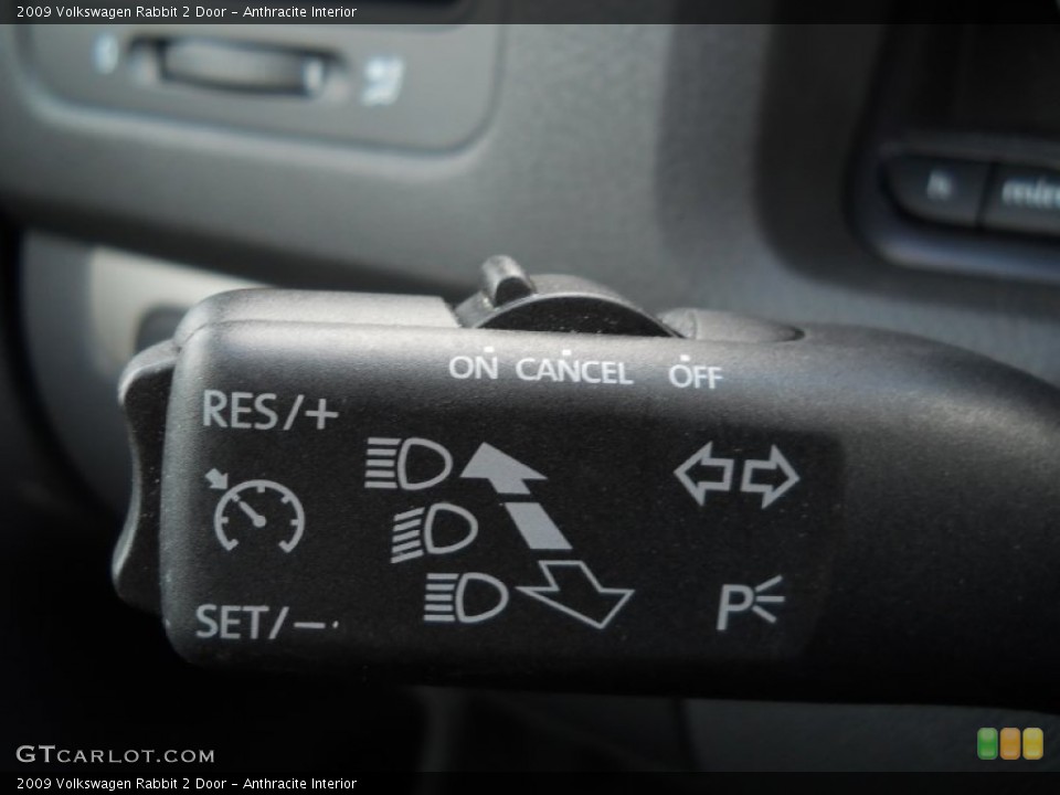 Anthracite Interior Controls for the 2009 Volkswagen Rabbit 2 Door #55461446