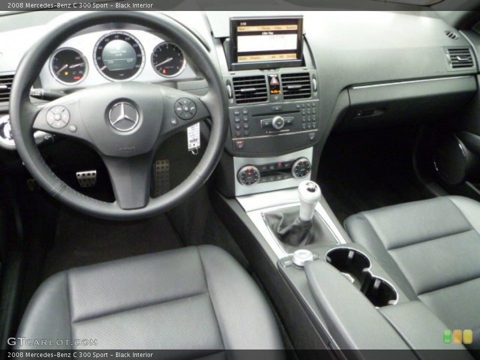 Black Interior Dashboard for the 2008 Mercedes-Benz C 300 Sport #55461566