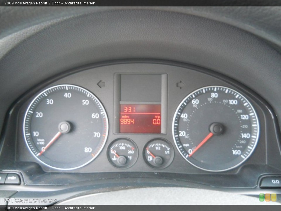 Anthracite Interior Gauges for the 2009 Volkswagen Rabbit 2 Door #55461569