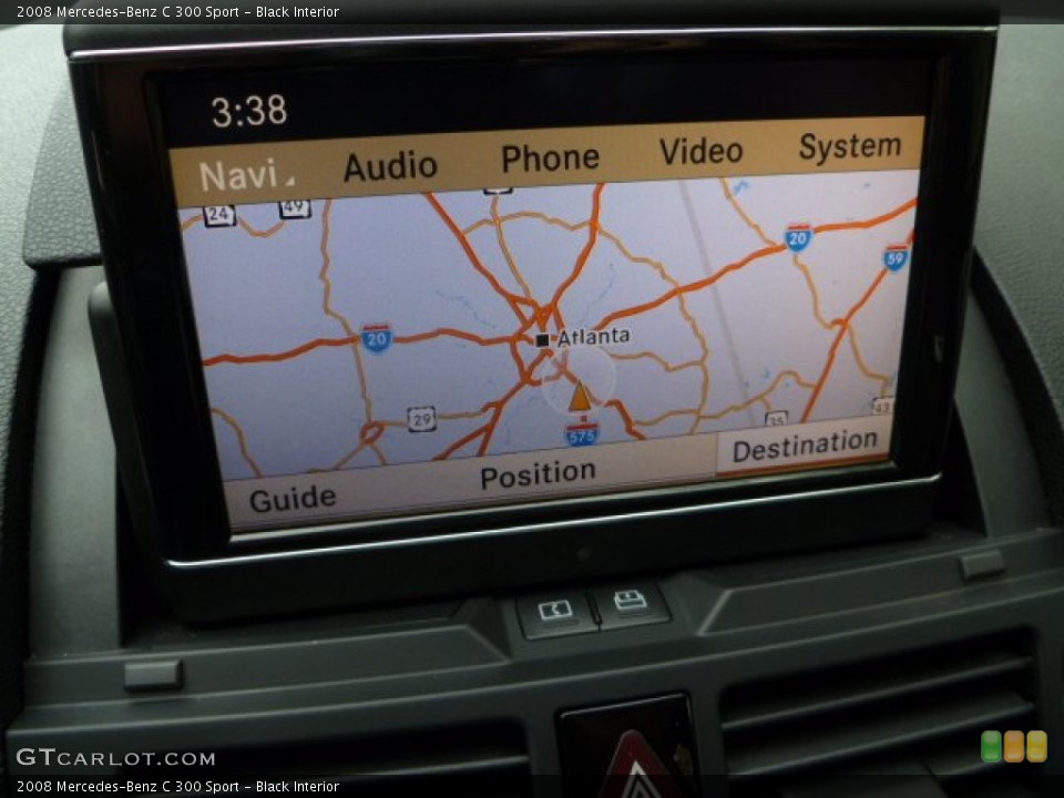 Black Interior Navigation for the 2008 Mercedes-Benz C 300 Sport #55461722