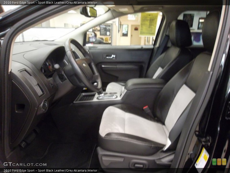 Sport Black Leather/Grey Alcantara Interior Photo for the 2010 Ford Edge Sport #55461926