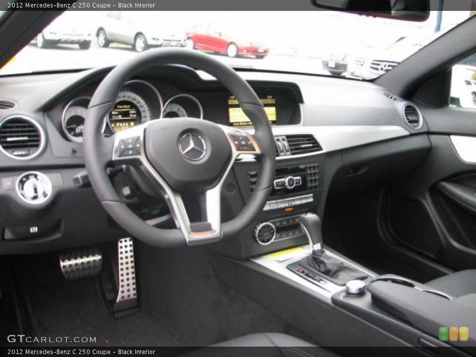 Black Interior Dashboard for the 2012 Mercedes-Benz C 250 Coupe #55462790