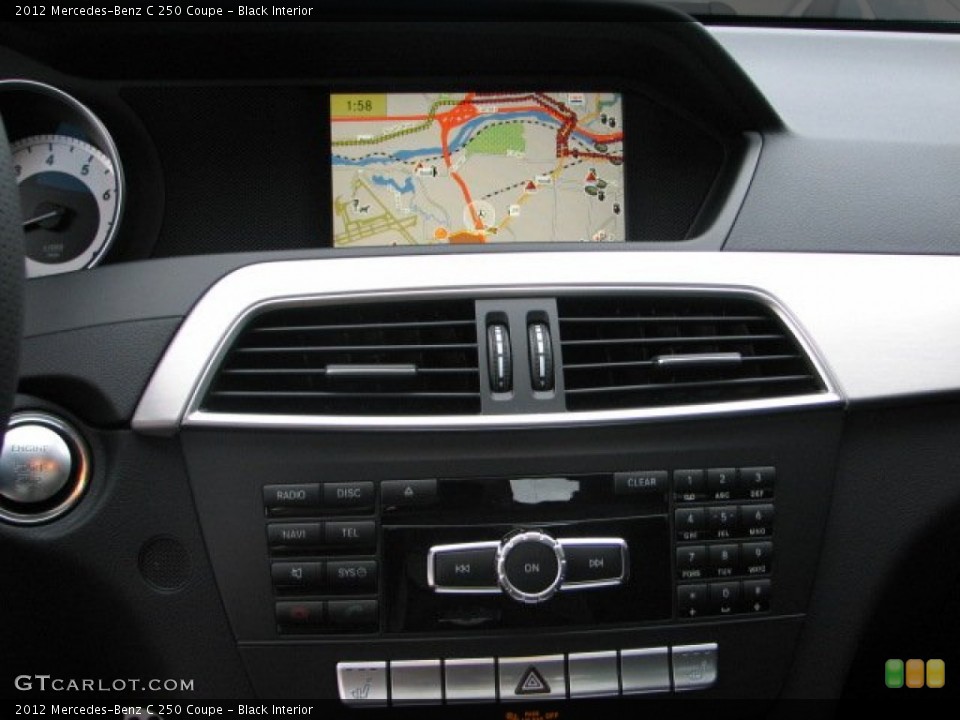 Black Interior Navigation for the 2012 Mercedes-Benz C 250 Coupe #55462810