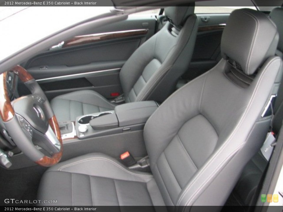Black Interior Photo for the 2012 Mercedes-Benz E 350 Cabriolet #55462888