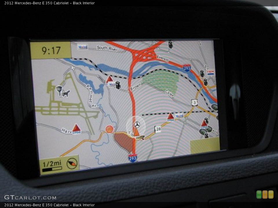 Black Interior Navigation for the 2012 Mercedes-Benz E 350 Cabriolet #55462913